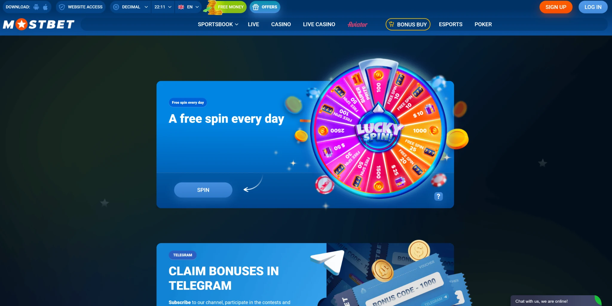 Mostbet bonuses